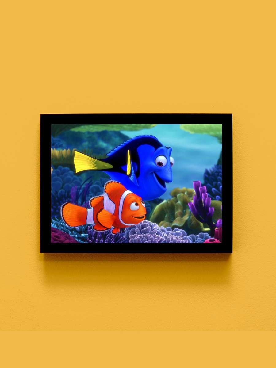 Kayıp Balık Nemo - Finding Nemo Film Tablo Siyah Çerçeveli Film Poster Afiş Tablo