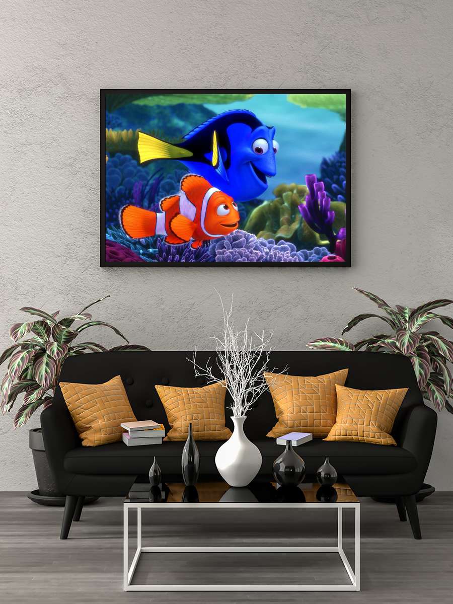 Kayıp Balık Nemo - Finding Nemo Film Tablo Siyah Çerçeveli Film Poster Afiş Tablo