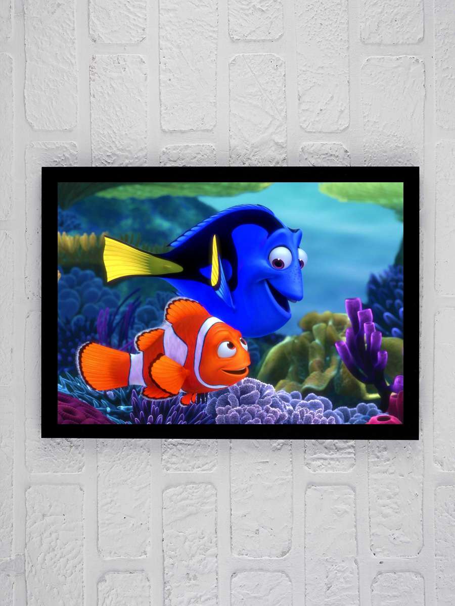 Kayıp Balık Nemo - Finding Nemo Film Tablo Siyah Çerçeveli Film Poster Afiş Tablo