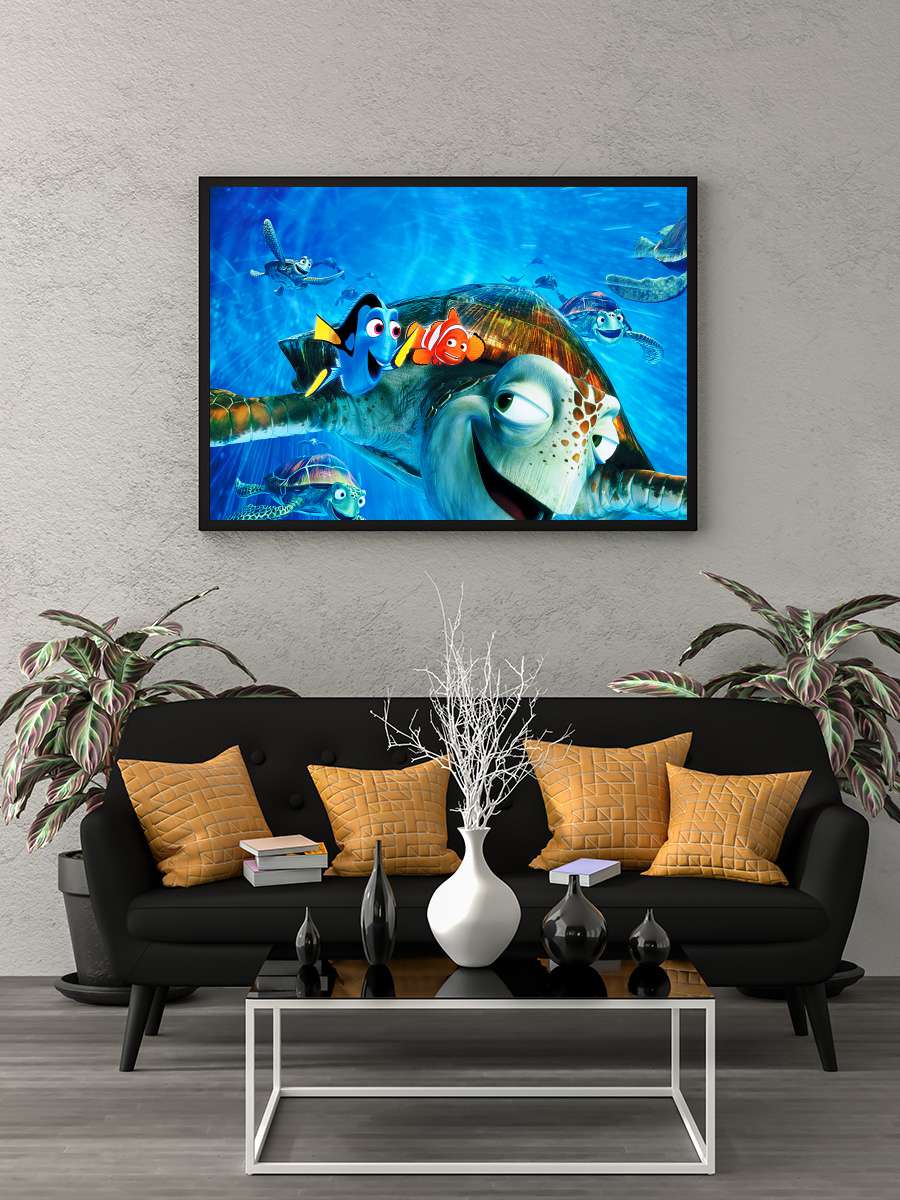 Kayıp Balık Nemo - Finding Nemo Film Tablo Siyah Çerçeveli Film Poster Afiş Tablo