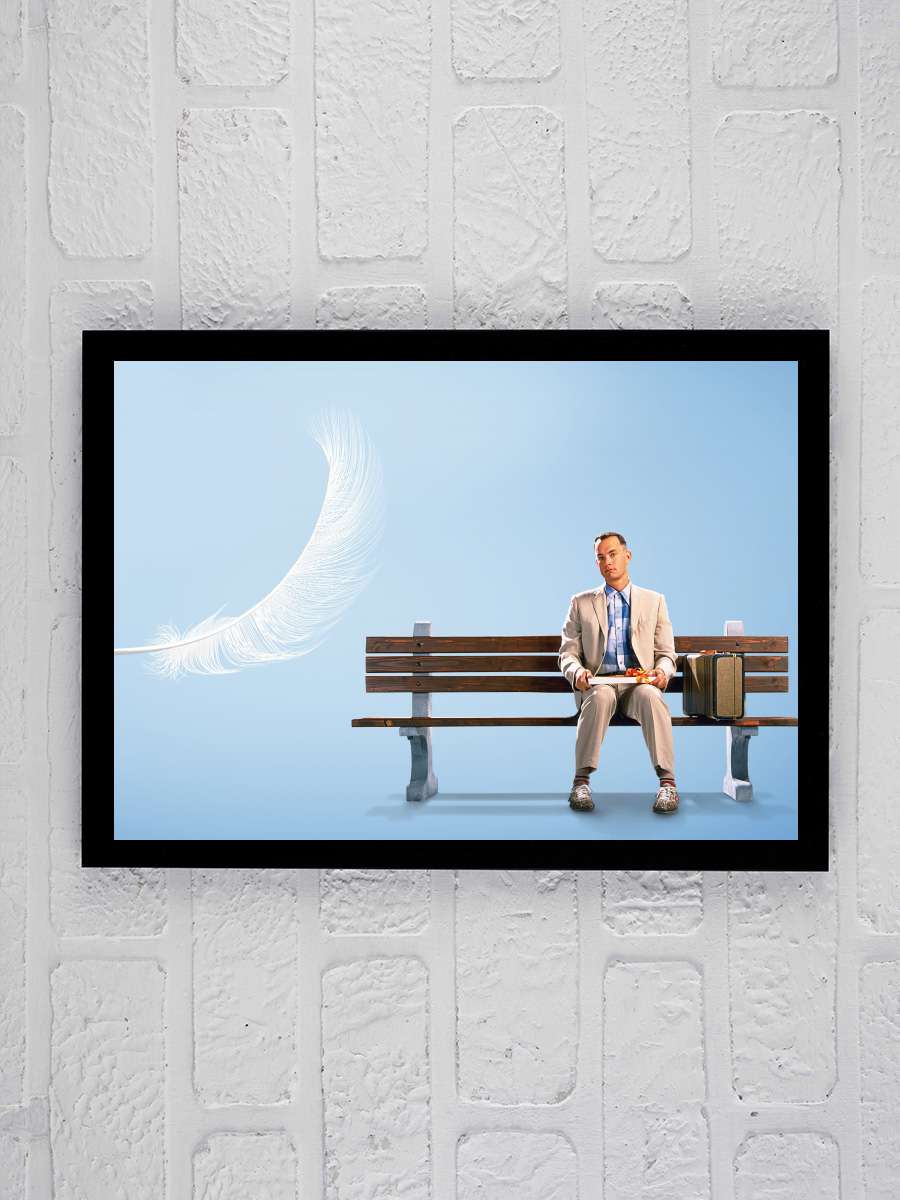 Forrest Gump Film Tablo Siyah Çerçeveli Film Poster Afiş Tablo