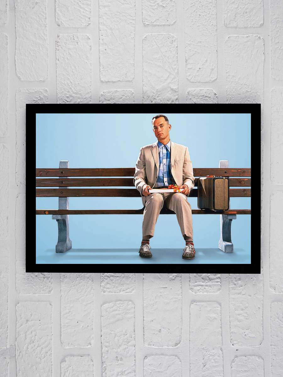 Forrest Gump Film Tablo Siyah Çerçeveli Film Poster Afiş Tablo