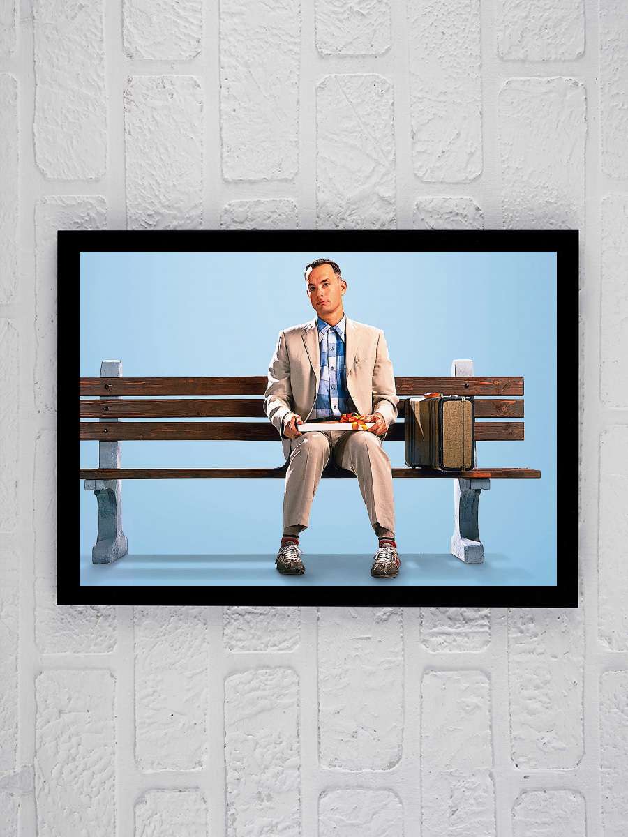 Forrest Gump Film Tablo Siyah Çerçeveli Film Poster Afiş Tablo