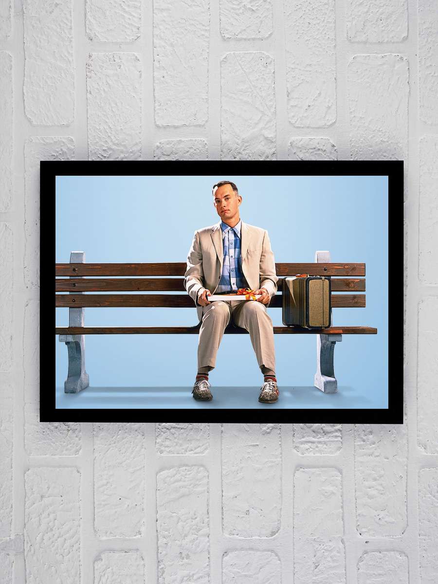 Forrest Gump Film Tablo Siyah Çerçeveli Film Poster Afiş Tablo