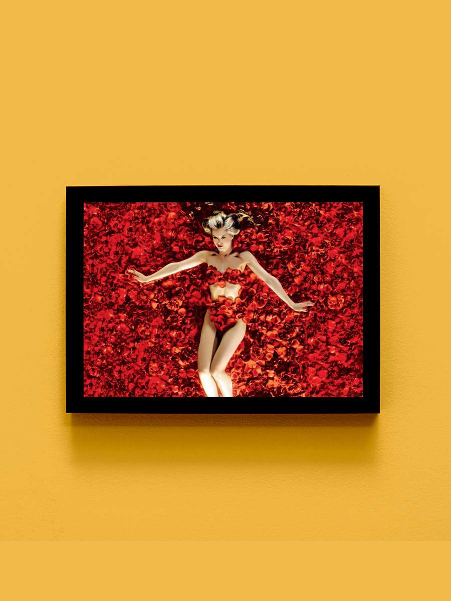 Amerikan Güzeli - American Beauty Film Tablo Siyah Çerçeveli Film Poster Afiş Tablo