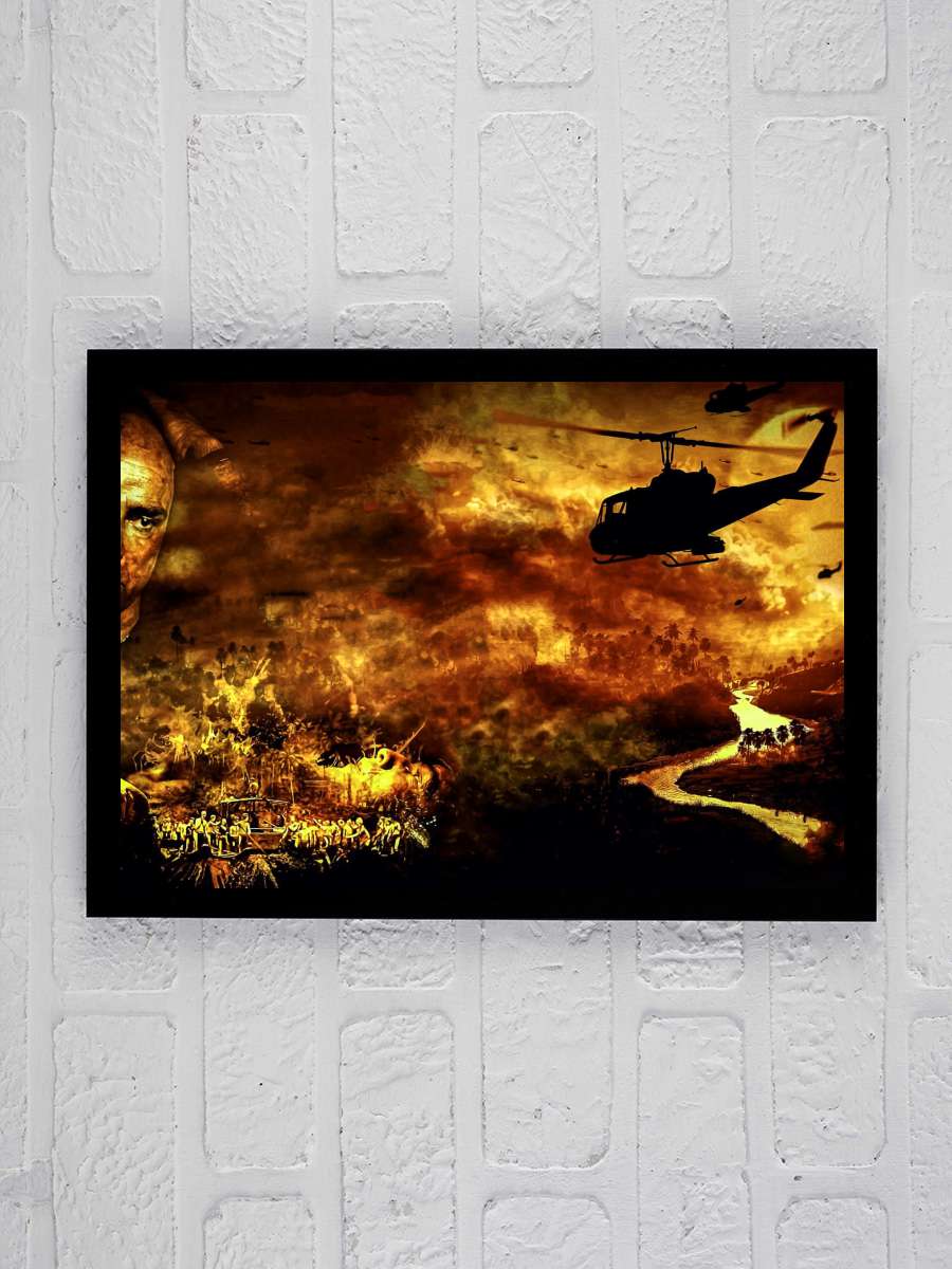 Kıyamet - Apocalypse Now Film Tablo Siyah Çerçeveli Film Poster Afiş Tablo