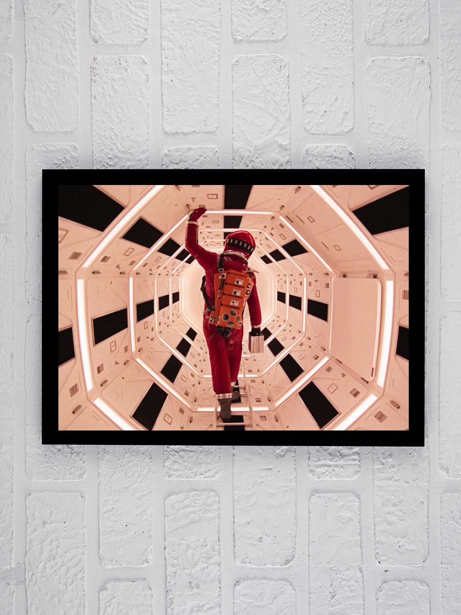 2001: Uzay Yolu Macerası - 2001: A Space Odyssey Film Tablo Siyah Çerçeveli Film Poster Afiş Tablo