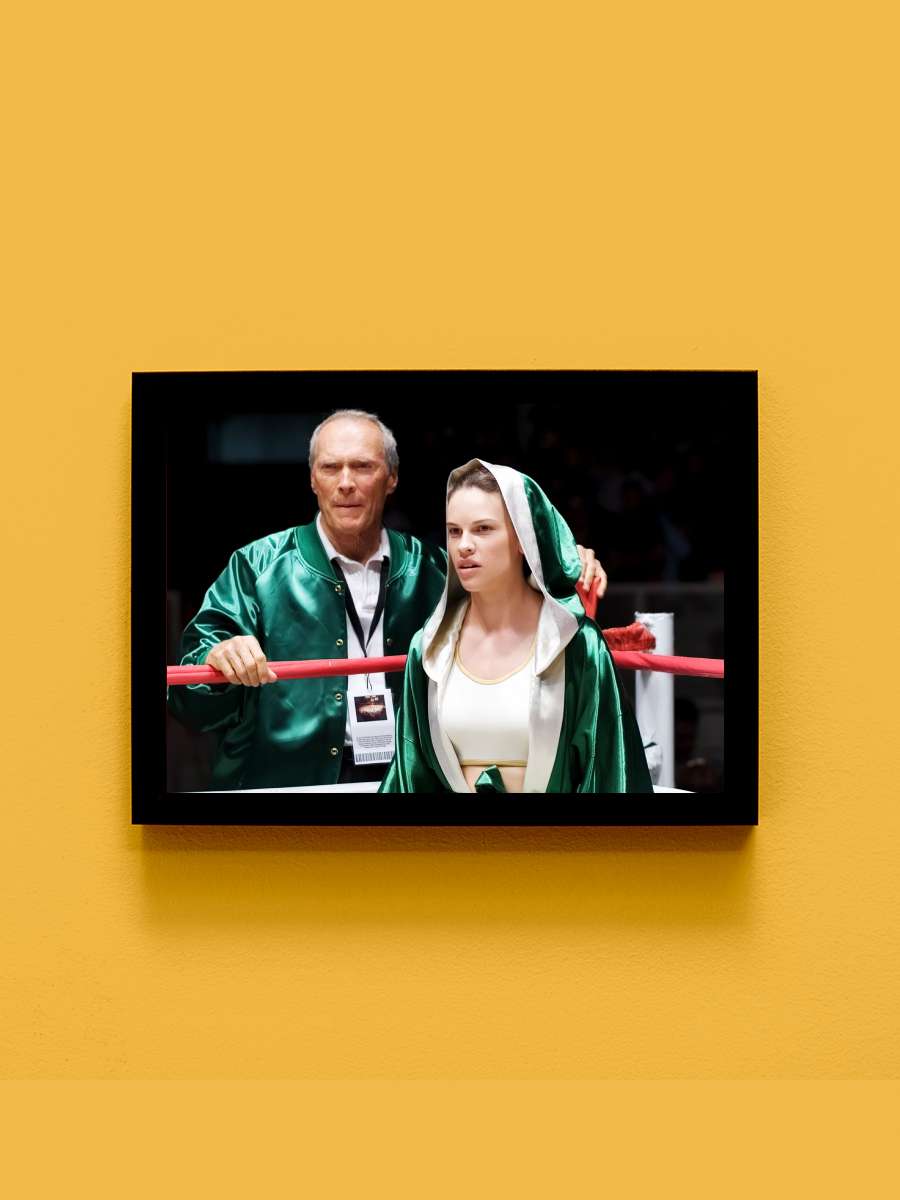 Milyonluk Bebek - Million Dollar Baby Film Tablo Siyah Çerçeveli Film Poster Afiş Tablo