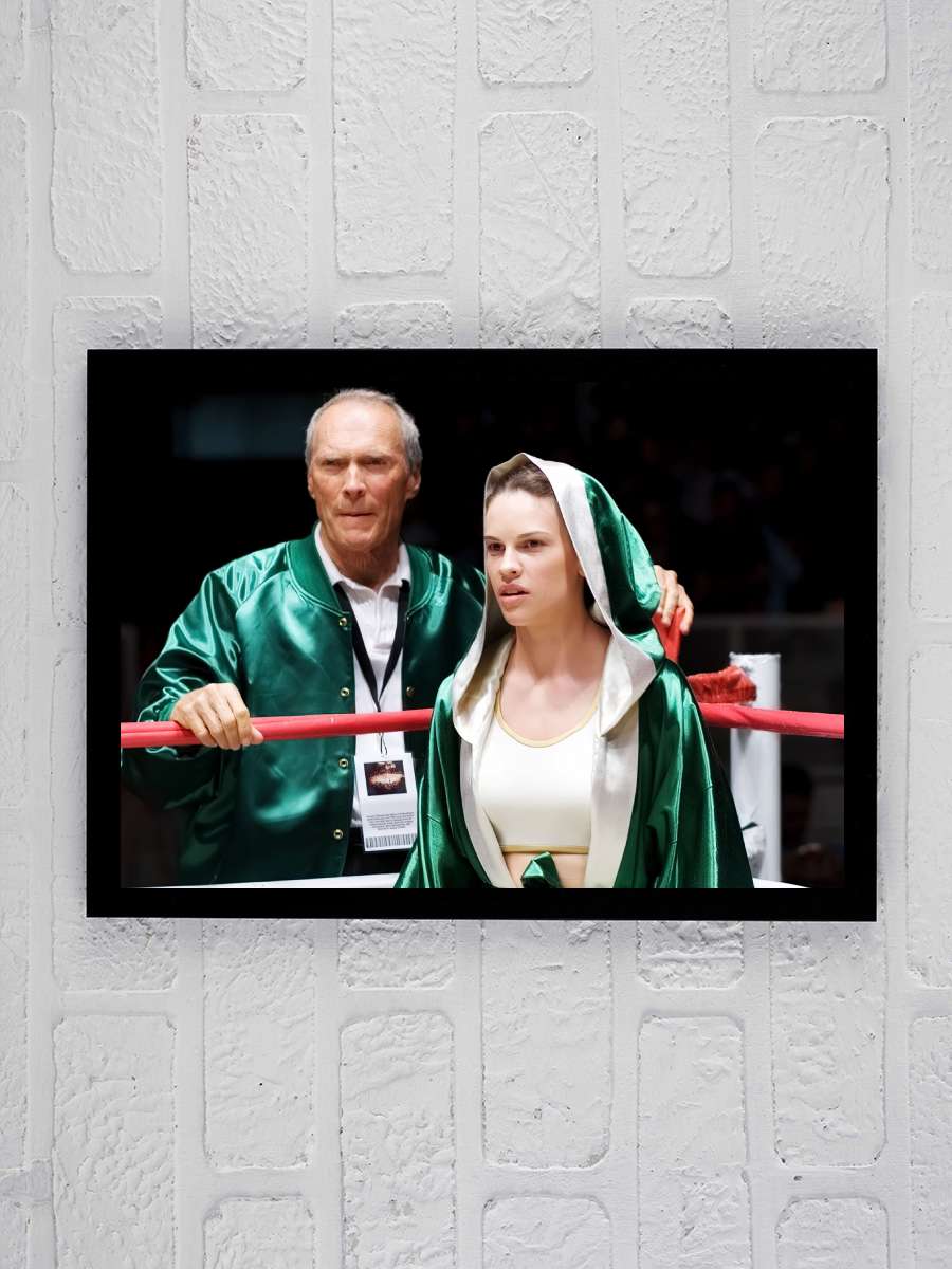 Milyonluk Bebek - Million Dollar Baby Film Tablo Siyah Çerçeveli Film Poster Afiş Tablo