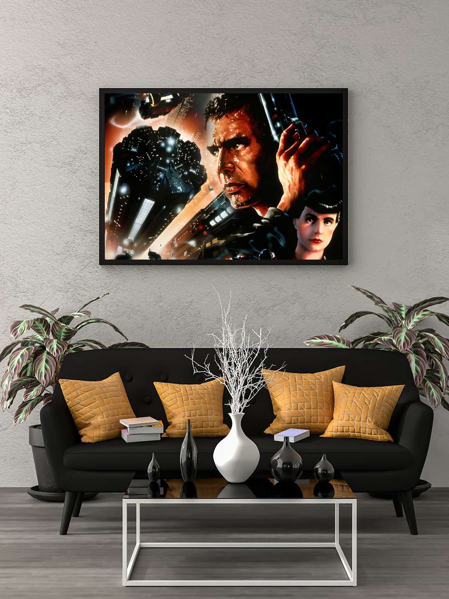 Bıçak Sırtı - Blade Runner Film Tablo Siyah Çerçeveli Film Poster Afiş Tablo