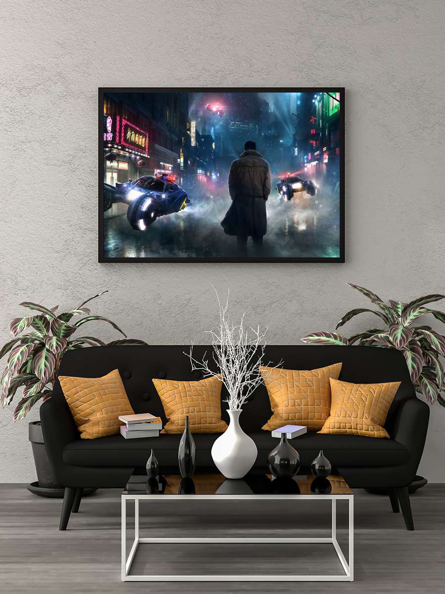 Bıçak Sırtı - Blade Runner Film Tablo Siyah Çerçeveli Film Poster Afiş Tablo