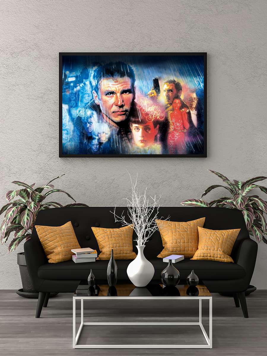 Bıçak Sırtı - Blade Runner Film Tablo Siyah Çerçeveli Film Poster Afiş Tablo