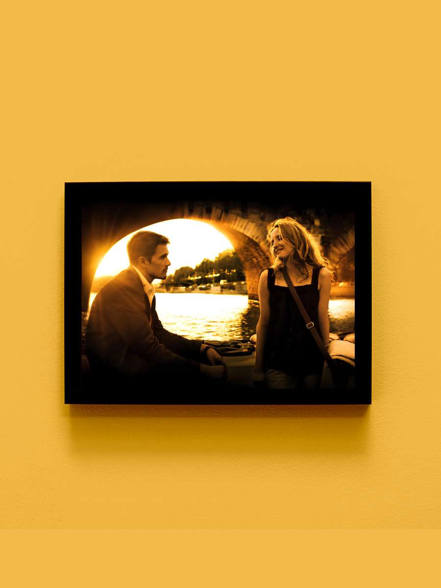 Gün Batmadan - Before Sunset Film Tablo Siyah Çerçeveli Film Poster Afiş Tablo