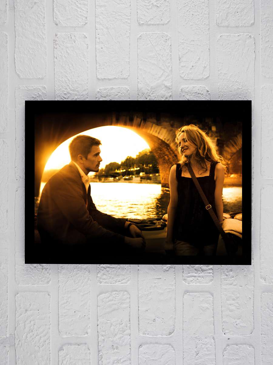 Gün Batmadan - Before Sunset Film Tablo Siyah Çerçeveli Film Poster Afiş Tablo