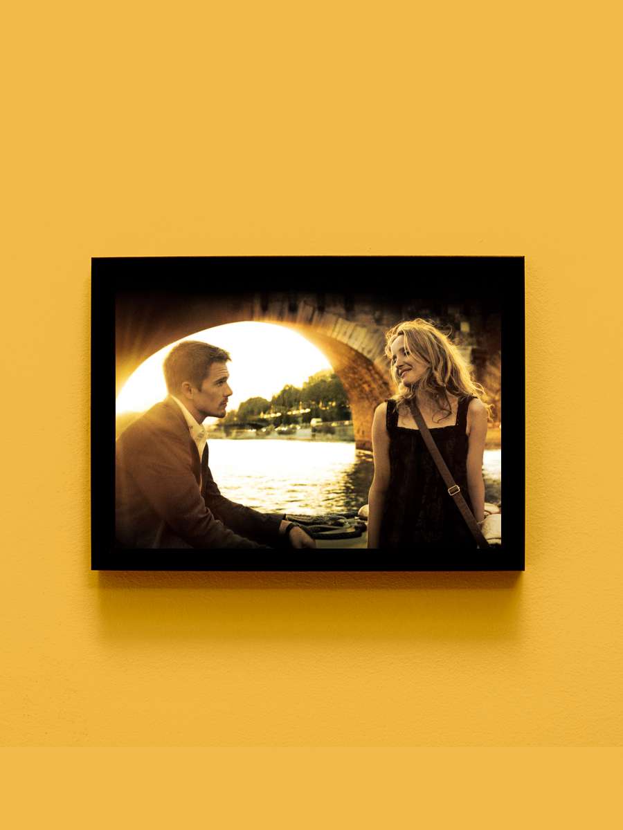 Gün Batmadan - Before Sunset Film Tablo Siyah Çerçeveli Film Poster Afiş Tablo