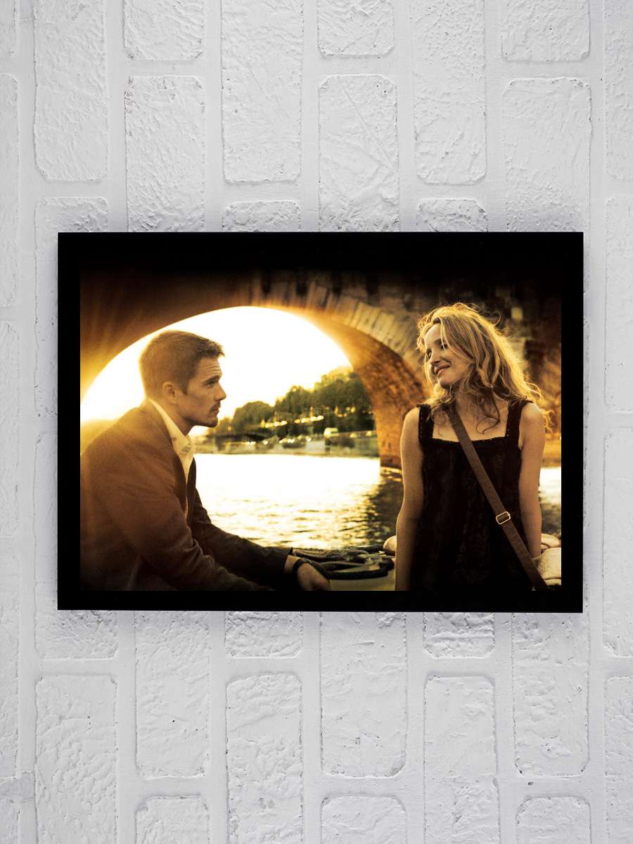 Gün Batmadan - Before Sunset Film Tablo Siyah Çerçeveli Film Poster Afiş Tablo