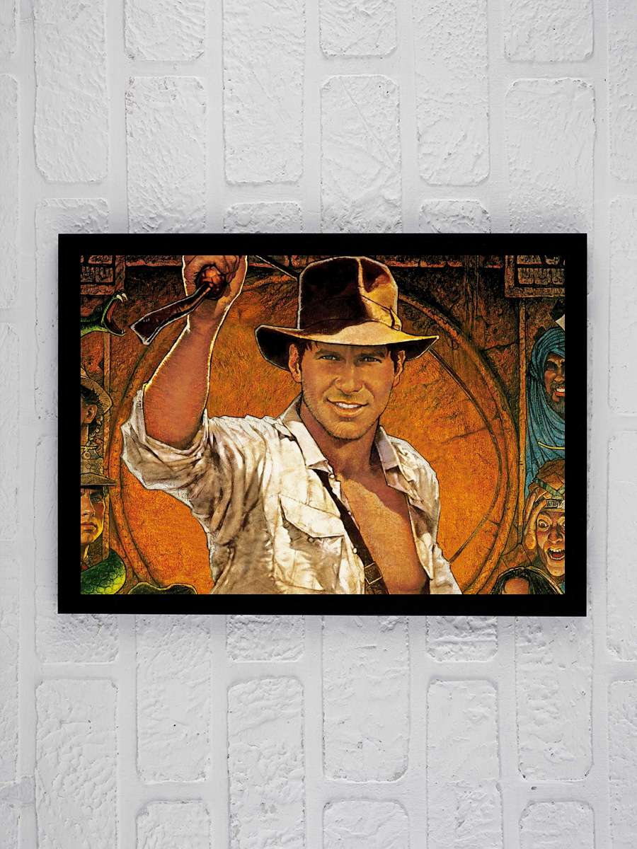 Indiana Jones: Kutsal Hazine Avcıları - Raiders of the Lost Ark Film Tablo Siyah Çerçeveli Film Poster Afiş Tablo