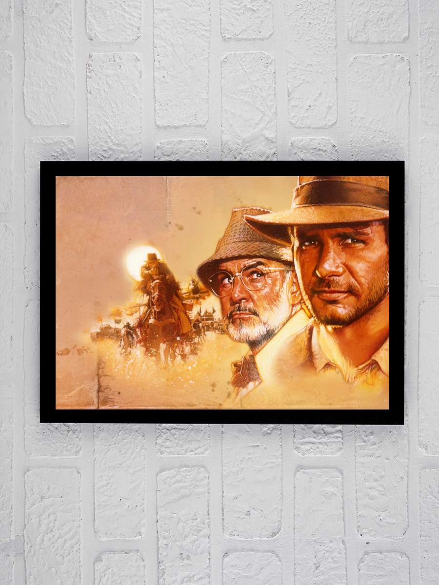 Indiana Jones: Son Macera - Indiana Jones and the Last Crusade Film Tablo Siyah Çerçeveli Film Poster Afiş Tablo