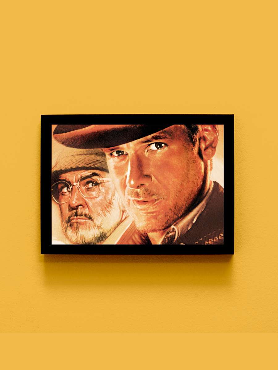 Indiana Jones: Son Macera - Indiana Jones and the Last Crusade Film Tablo Siyah Çerçeveli Film Poster Afiş Tablo