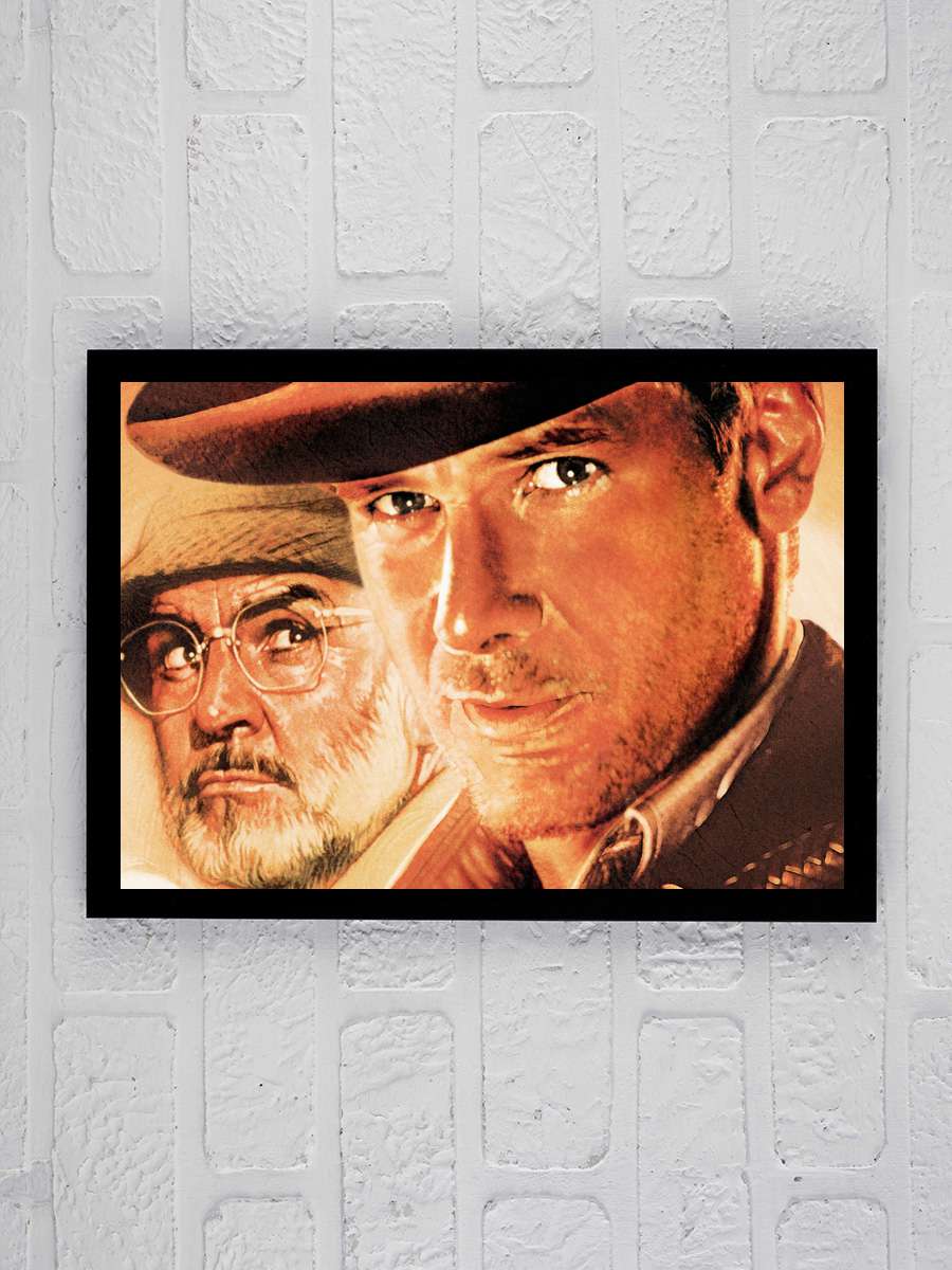 Indiana Jones: Son Macera - Indiana Jones and the Last Crusade Film Tablo Siyah Çerçeveli Film Poster Afiş Tablo