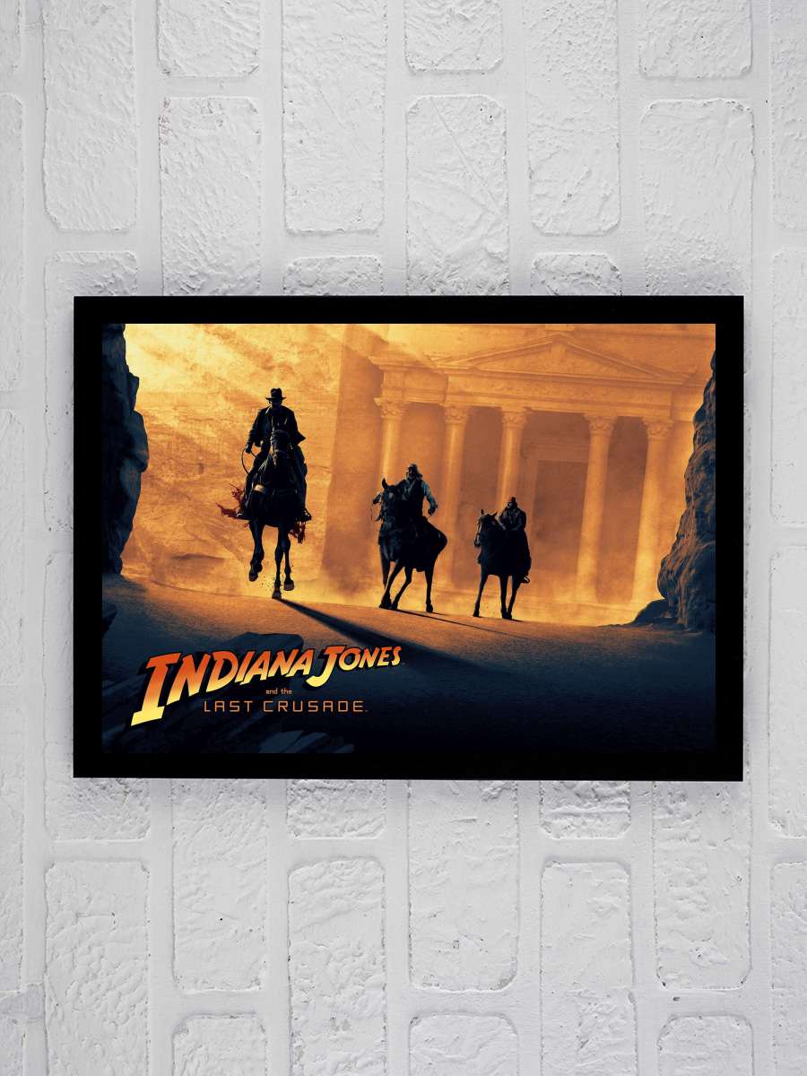 Indiana Jones: Son Macera - Indiana Jones and the Last Crusade Film Tablo Siyah Çerçeveli Film Poster Afiş Tablo