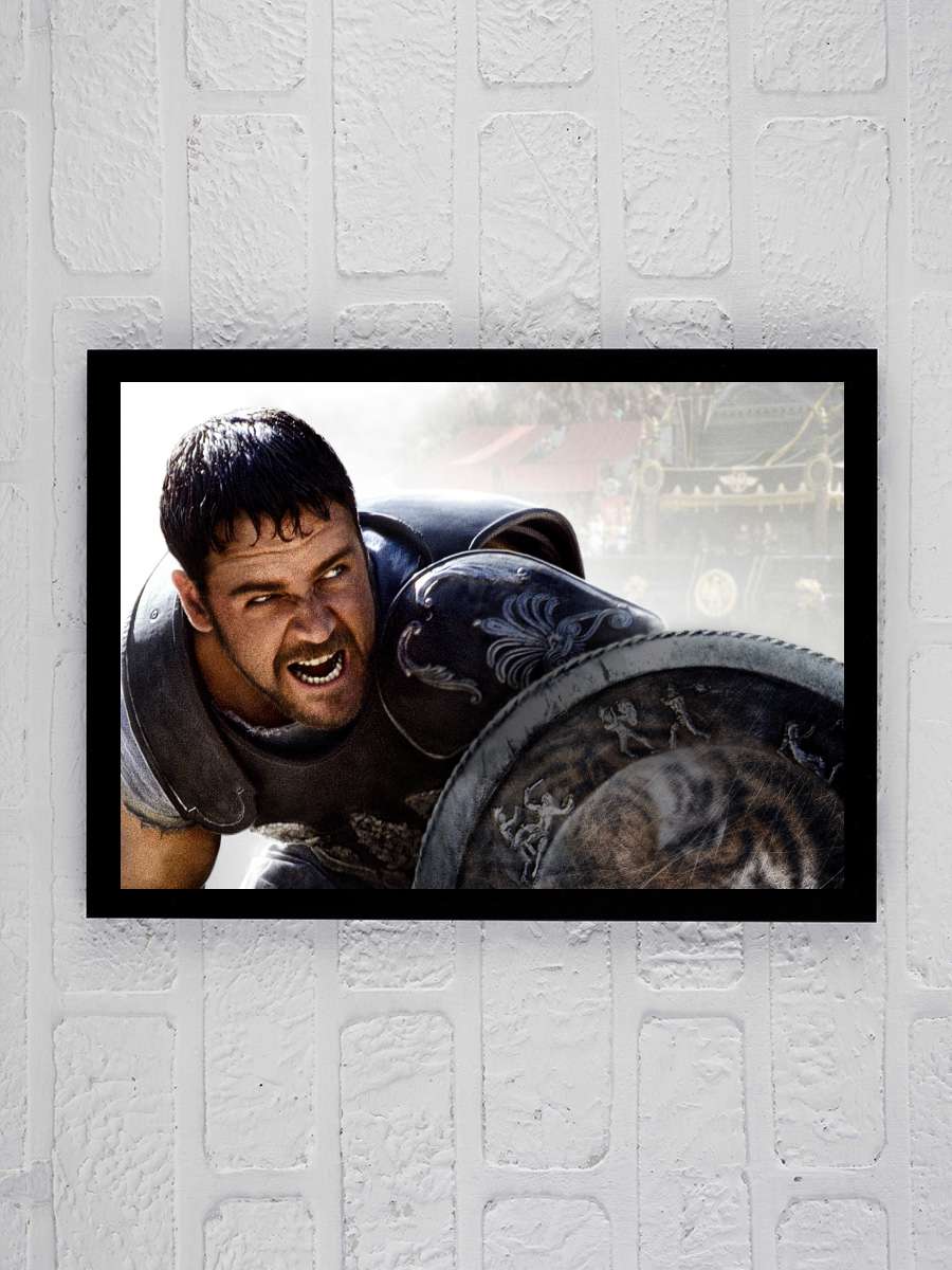 Gladyatör - Gladiator Film Tablo Siyah Çerçeveli Film Poster Afiş Tablo