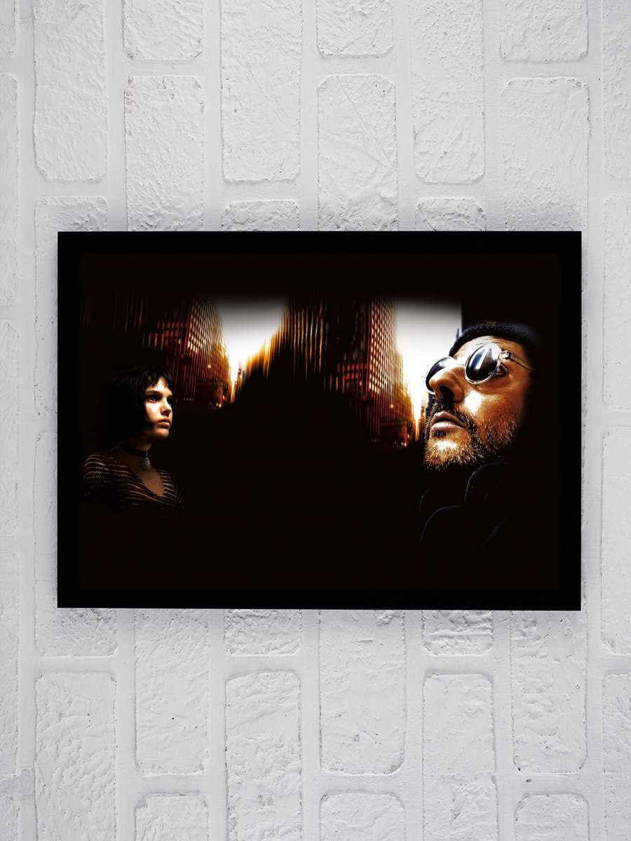 Sevginin Gücü - Léon: The Professional Film Tablo Siyah Çerçeveli Film Poster Afiş Tablo