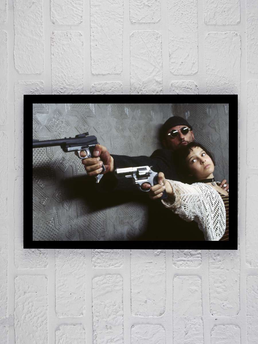 Sevginin Gücü - Léon: The Professional Film Tablo Siyah Çerçeveli Film Poster Afiş Tablo