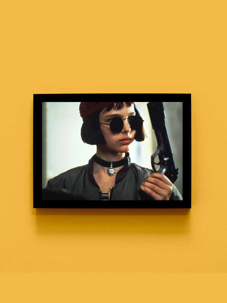 Sevginin Gücü - Léon: The Professional Film Tablo Siyah Çerçeveli Film Poster Afiş Tablo