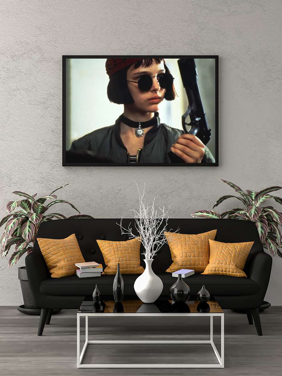 Sevginin Gücü - Léon: The Professional Film Tablo Siyah Çerçeveli Film Poster Afiş Tablo