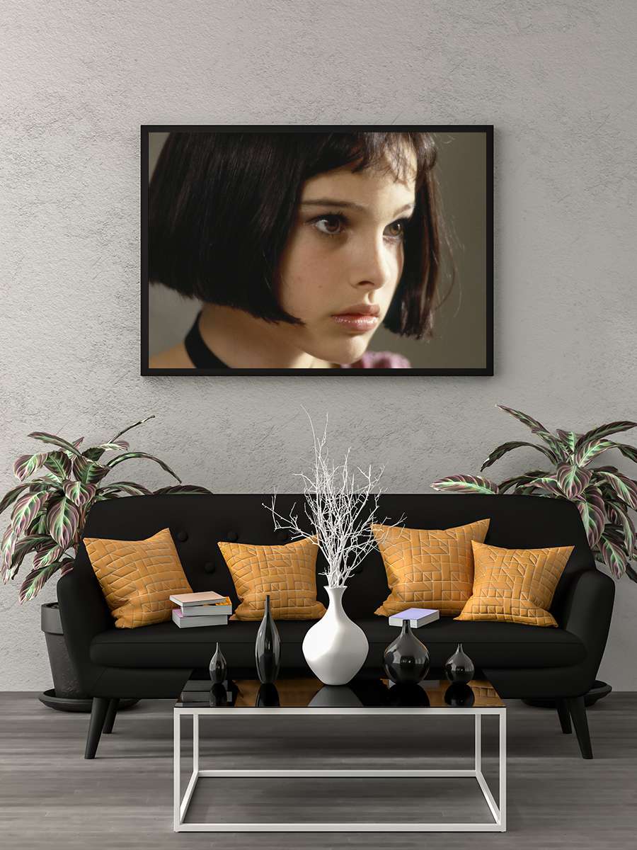 Sevginin Gücü - Léon: The Professional Film Tablo Siyah Çerçeveli Film Poster Afiş Tablo