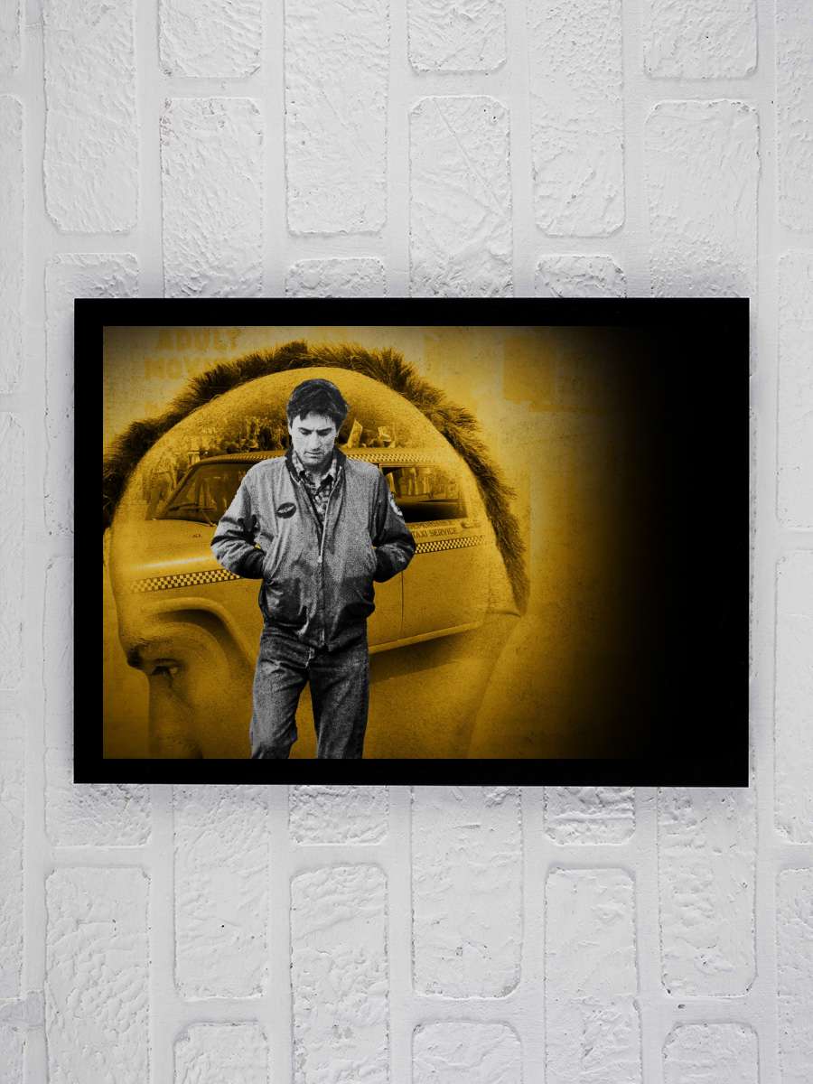 Taksi Şoförü - Taxi Driver Film Tablo Siyah Çerçeveli Film Poster Afiş Tablo