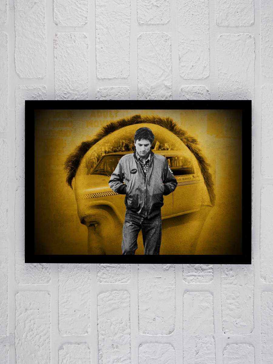 Taksi Şoförü - Taxi Driver Film Tablo Siyah Çerçeveli Film Poster Afiş Tablo