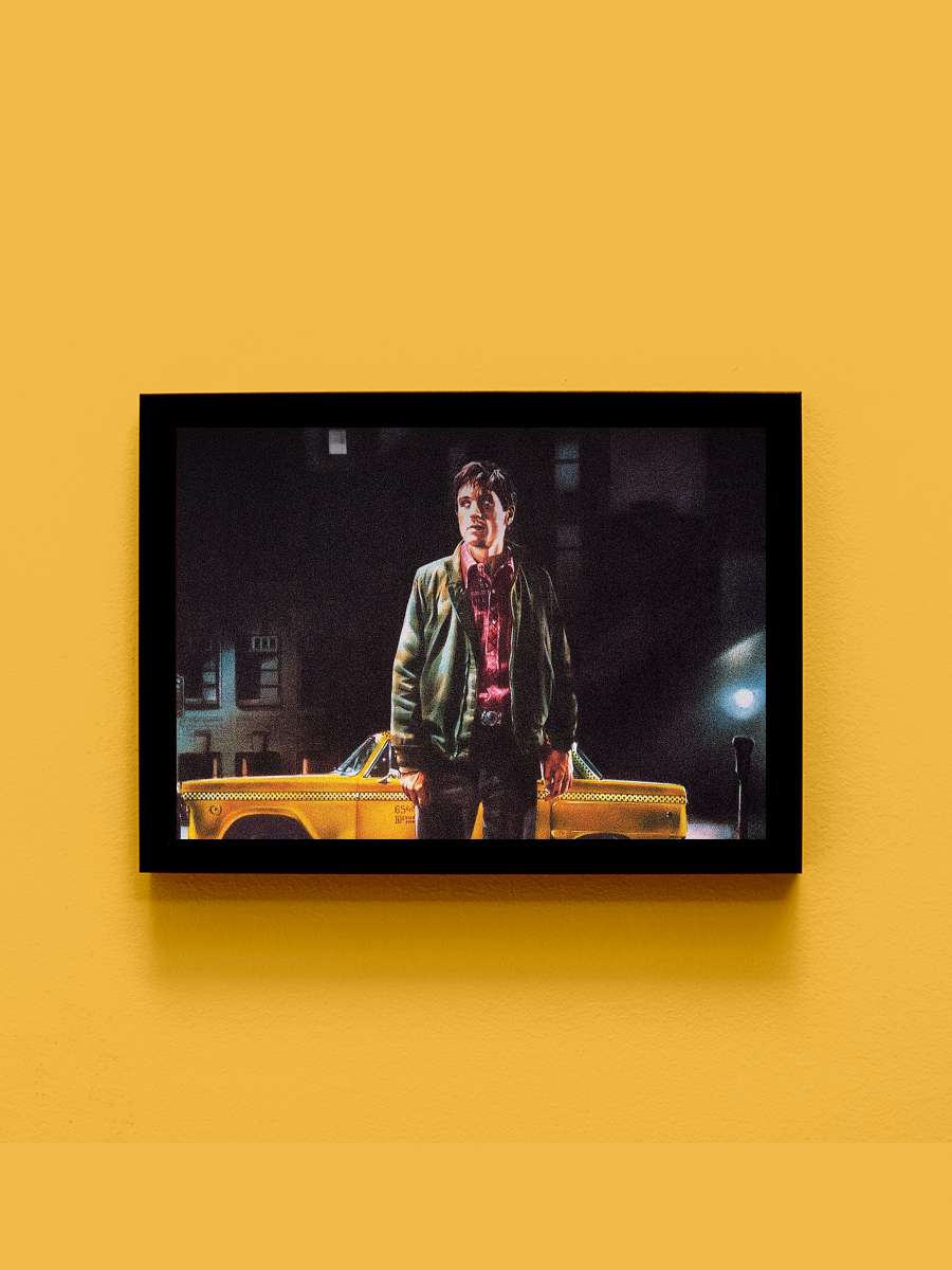 Taksi Şoförü - Taxi Driver Film Tablo Siyah Çerçeveli Film Poster Afiş Tablo