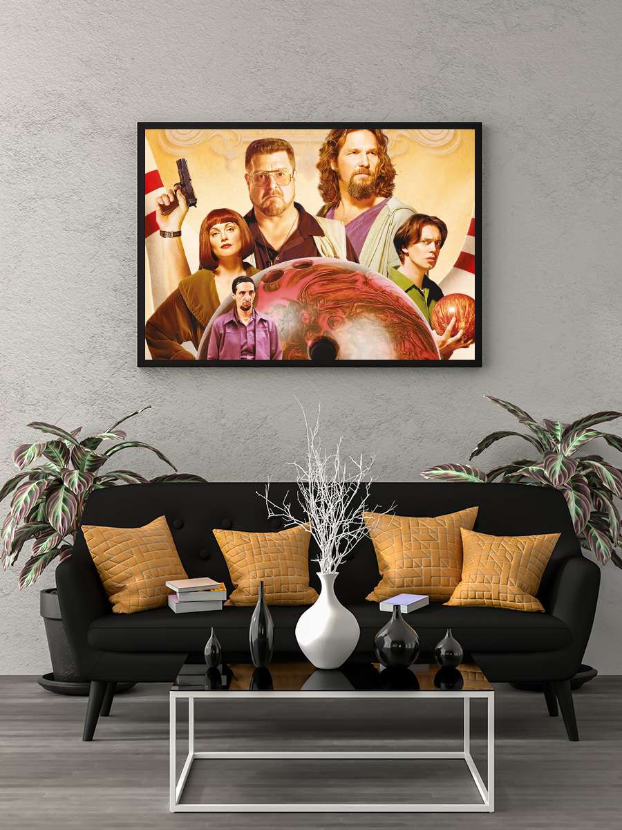 Büyük Lebowski - The Big Lebowski Film Tablo Siyah Çerçeveli Film Poster Afiş Tablo