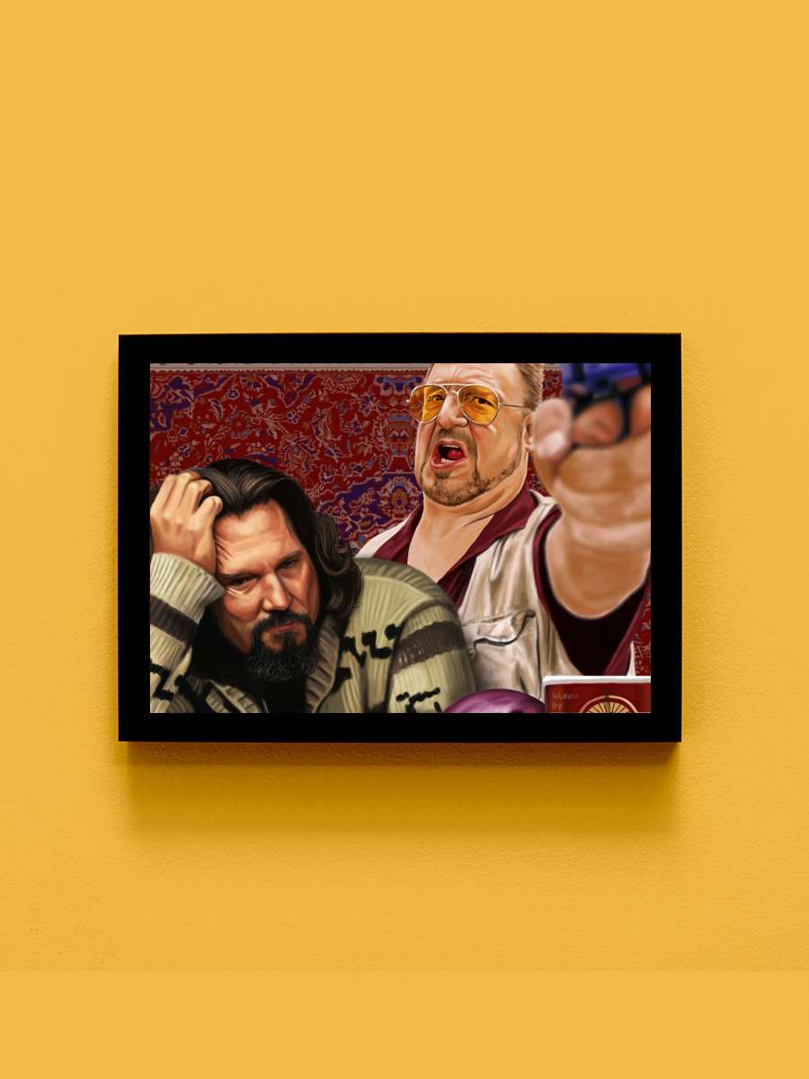 Büyük Lebowski - The Big Lebowski Film Tablo Siyah Çerçeveli Film Poster Afiş Tablo