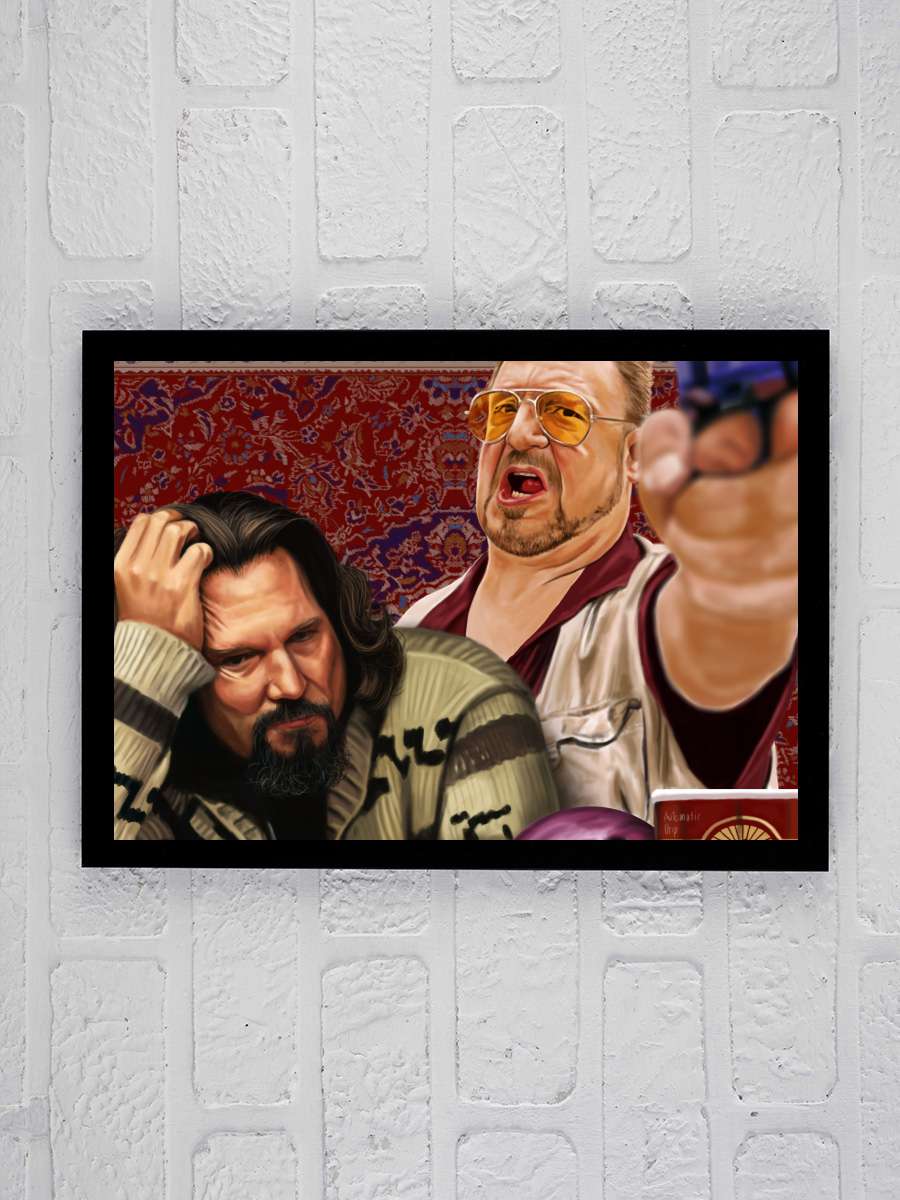 Büyük Lebowski - The Big Lebowski Film Tablo Siyah Çerçeveli Film Poster Afiş Tablo