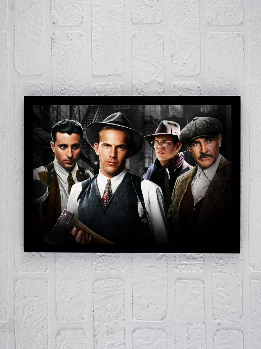 Dokunulmazlar - The Untouchables Film Tablo Siyah Çerçeveli Film Poster Afiş Tablo