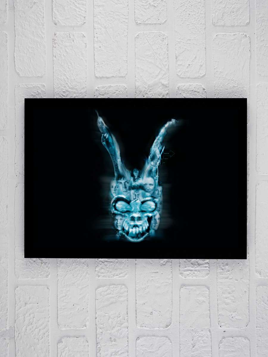 Karanlık Yolculuk - Donnie Darko Film Tablo Siyah Çerçeveli Film Poster Afiş Tablo