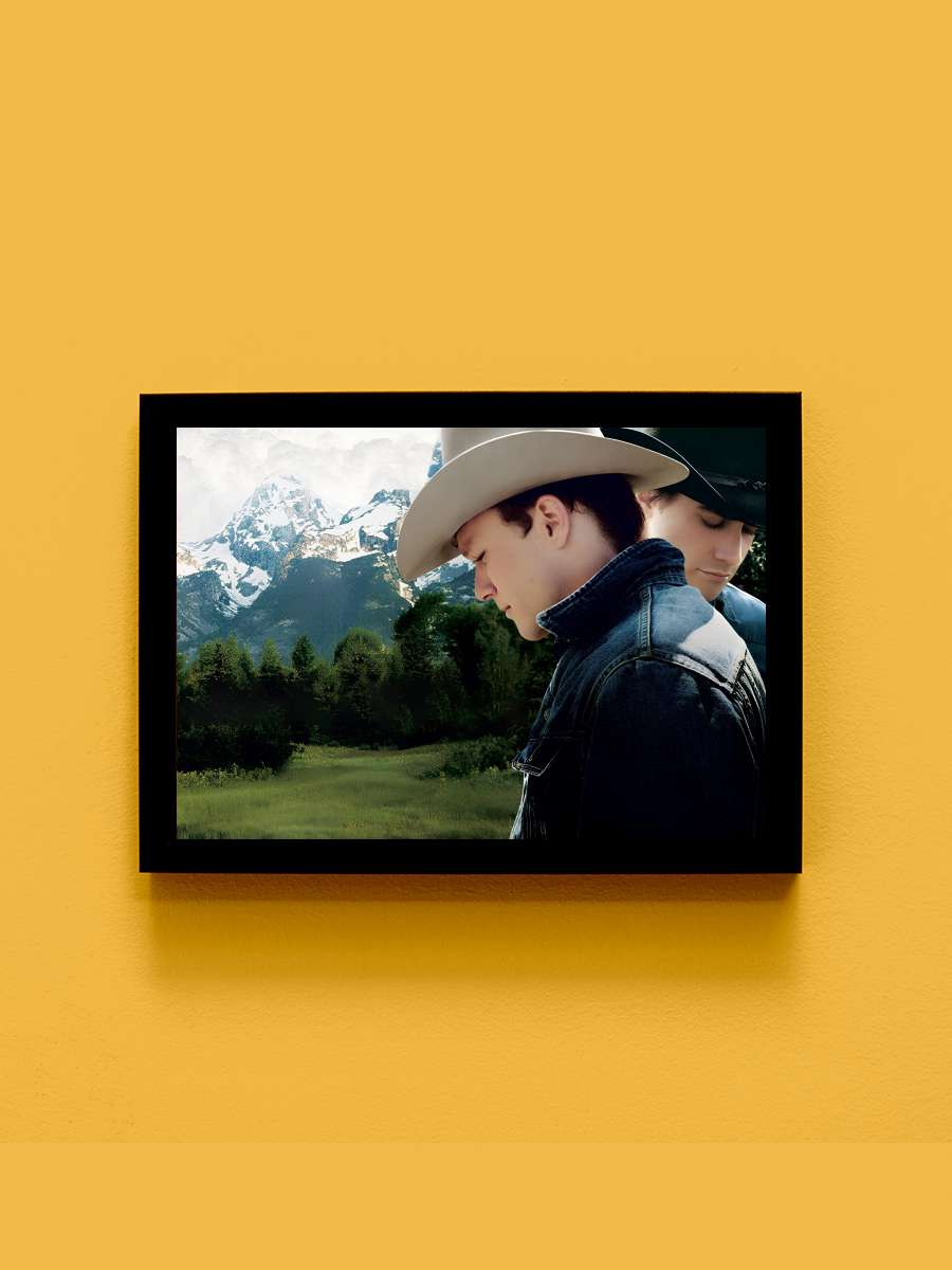 Brokeback Dağı - Brokeback Mountain Film Tablo Siyah Çerçeveli Film Poster Afiş Tablo