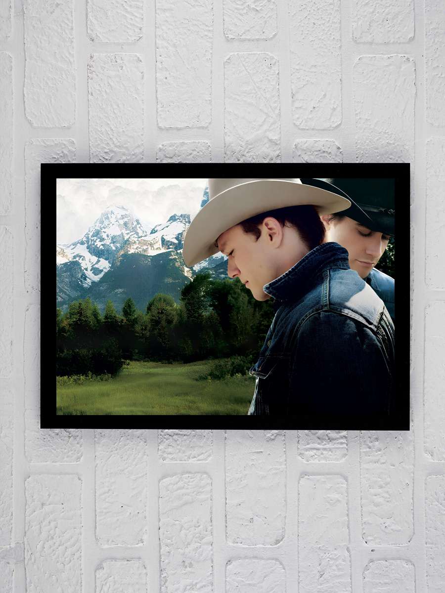 Brokeback Dağı - Brokeback Mountain Film Tablo Siyah Çerçeveli Film Poster Afiş Tablo