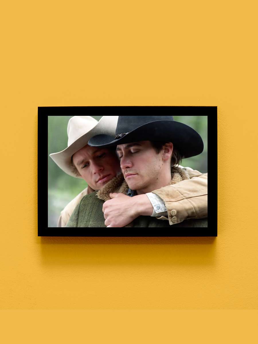 Brokeback Dağı - Brokeback Mountain Film Tablo Siyah Çerçeveli Film Poster Afiş Tablo