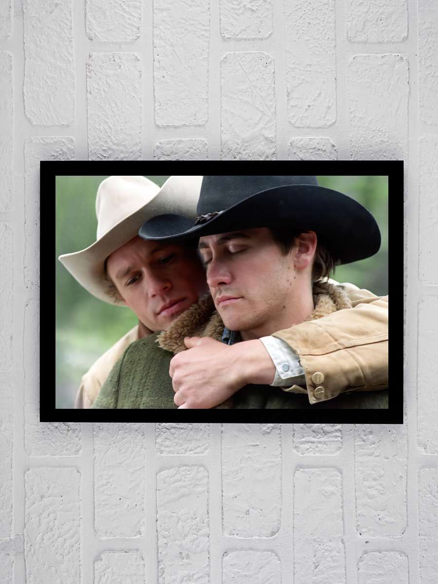 Brokeback Dağı - Brokeback Mountain Film Tablo Siyah Çerçeveli Film Poster Afiş Tablo