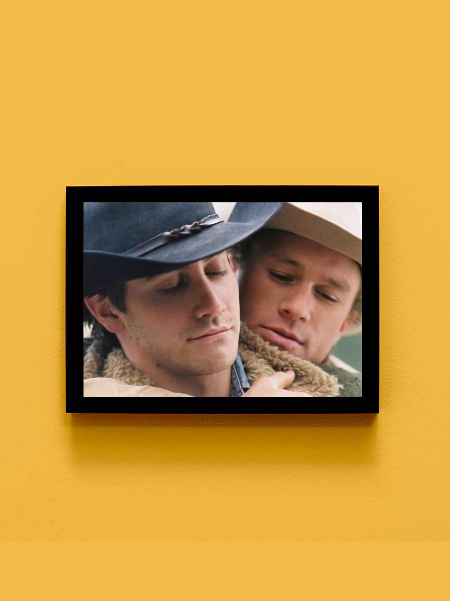 Brokeback Dağı - Brokeback Mountain Film Tablo Siyah Çerçeveli Film Poster Afiş Tablo