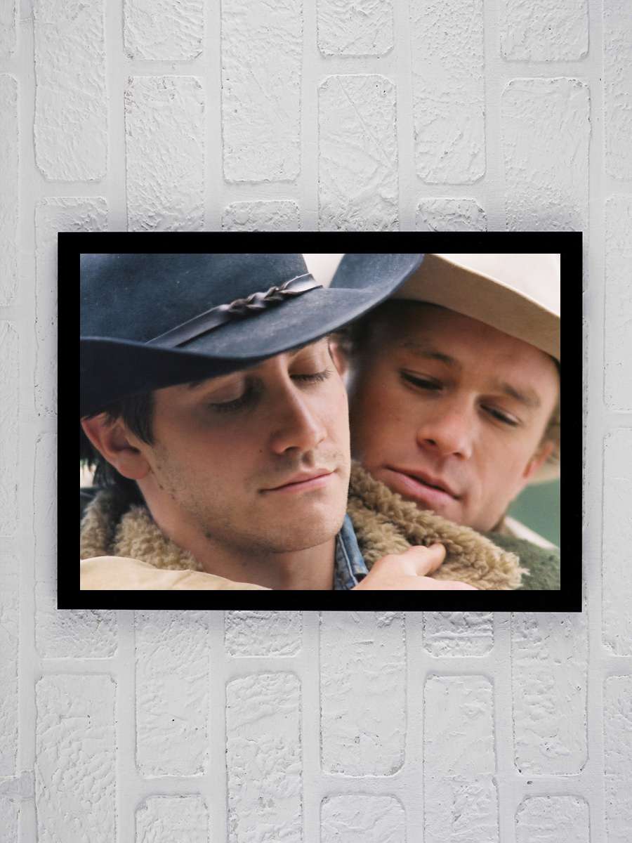 Brokeback Dağı - Brokeback Mountain Film Tablo Siyah Çerçeveli Film Poster Afiş Tablo