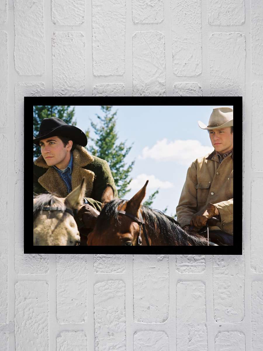 Brokeback Dağı - Brokeback Mountain Film Tablo Siyah Çerçeveli Film Poster Afiş Tablo