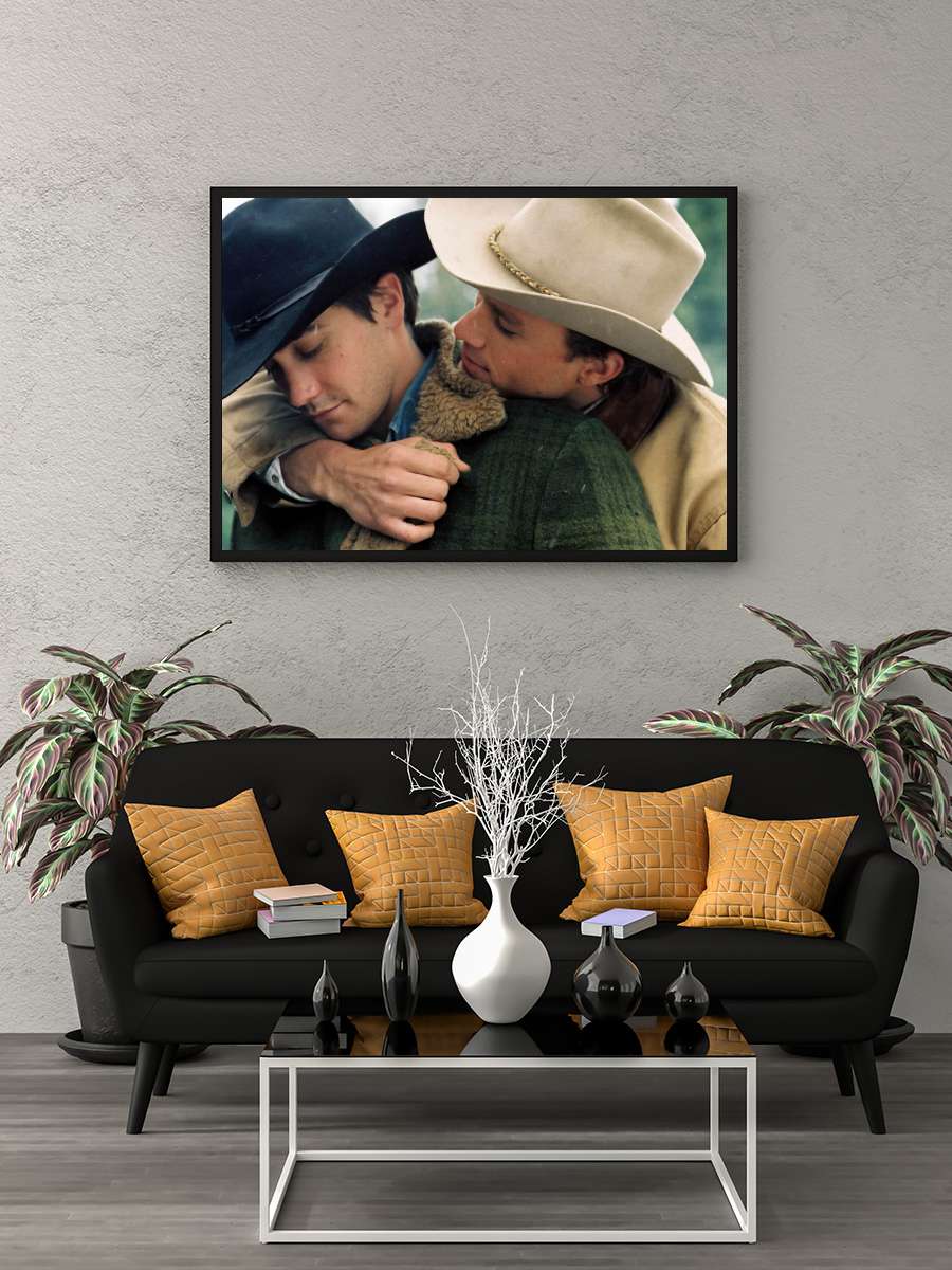 Brokeback Dağı - Brokeback Mountain Film Tablo Siyah Çerçeveli Film Poster Afiş Tablo