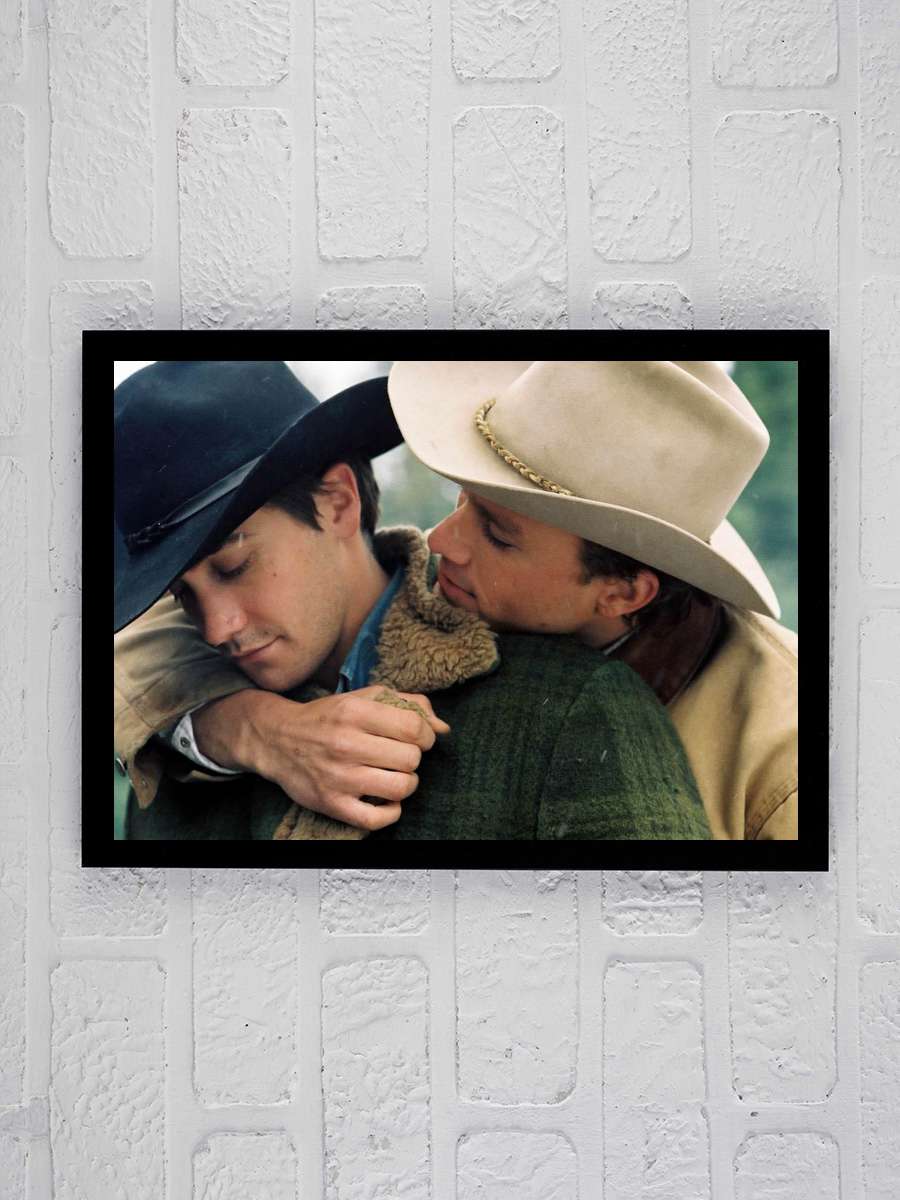 Brokeback Dağı - Brokeback Mountain Film Tablo Siyah Çerçeveli Film Poster Afiş Tablo