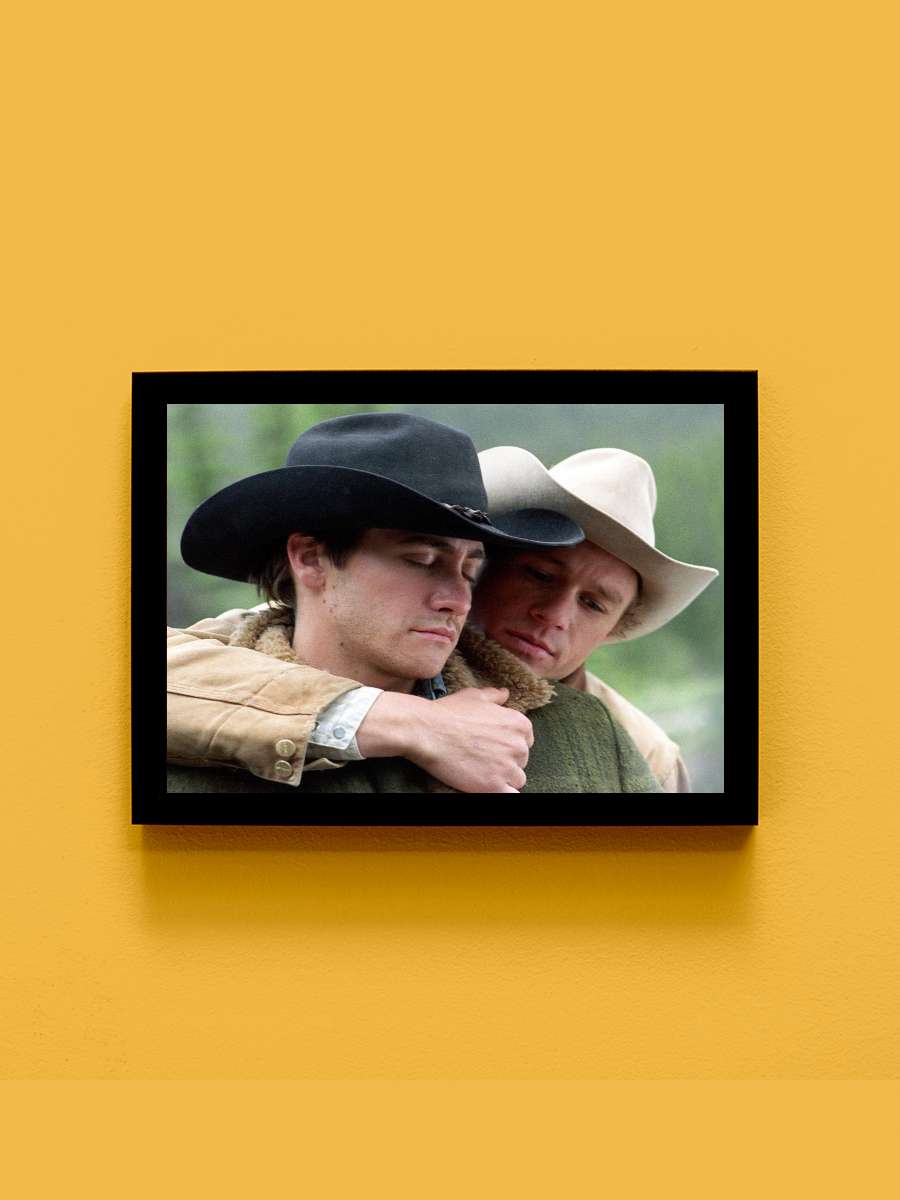 Brokeback Dağı - Brokeback Mountain Film Tablo Siyah Çerçeveli Film Poster Afiş Tablo