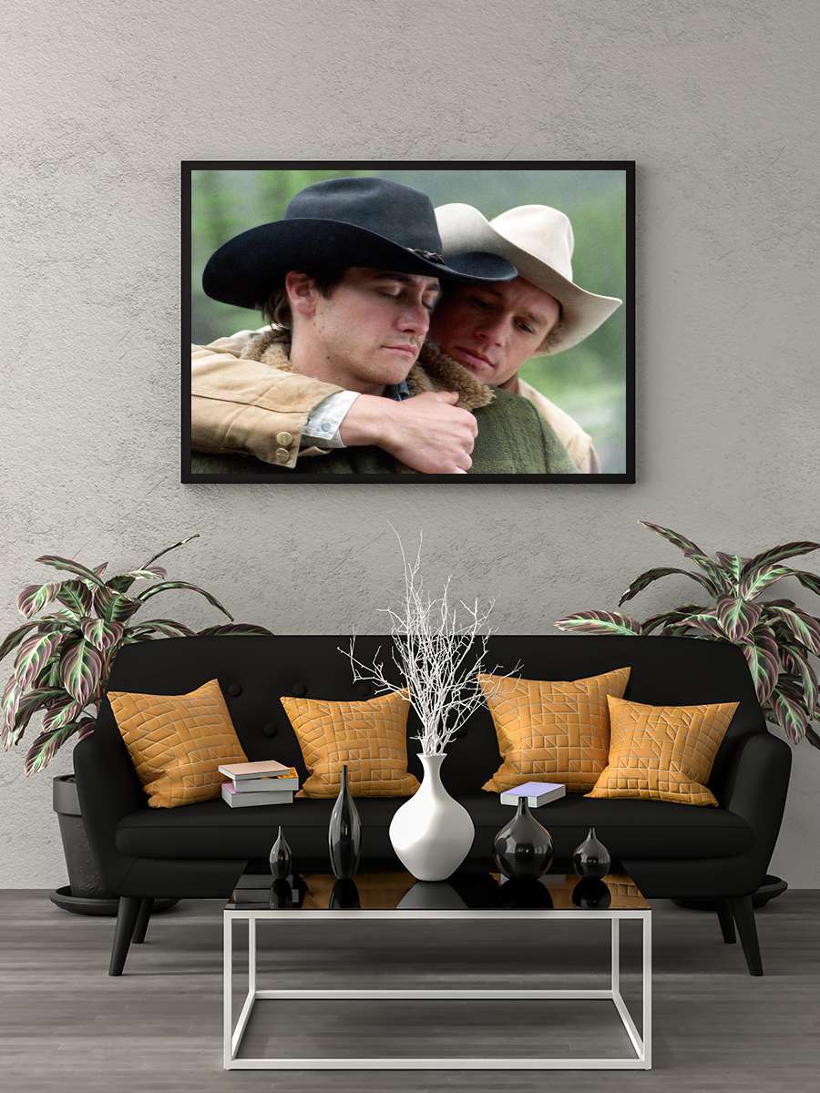 Brokeback Dağı - Brokeback Mountain Film Tablo Siyah Çerçeveli Film Poster Afiş Tablo